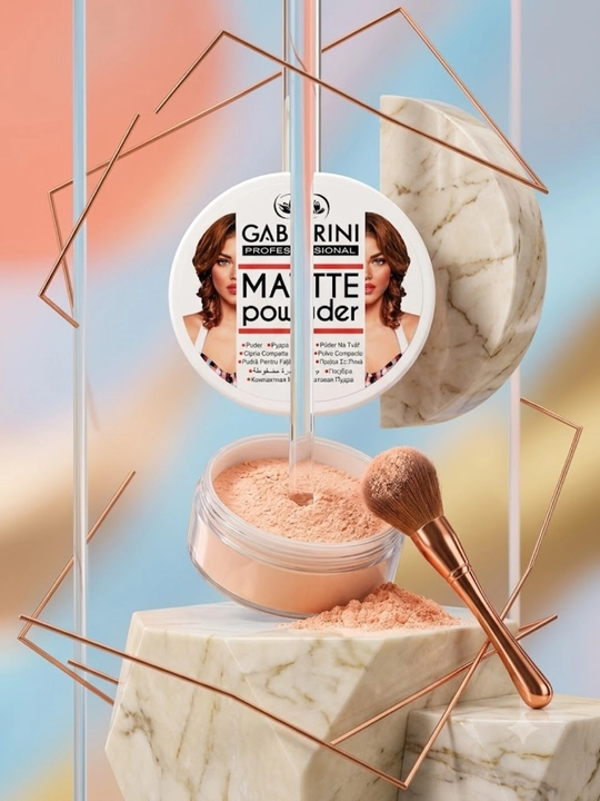 GABRINI Professional Matte Powder Оргинал – Компактная матирующая пудра для лица