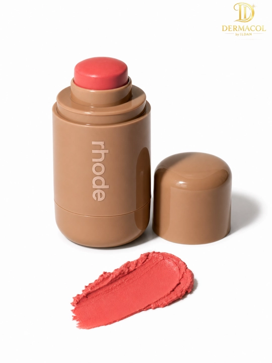 Kremli rumyana stik yuzi yonoq lab uchun RHODE Pocket Blush Spicy Marg korall rang