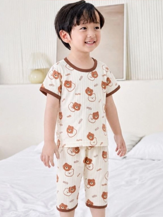 Bolalar uchun yumshoq paxtali pijama to‘plami - 