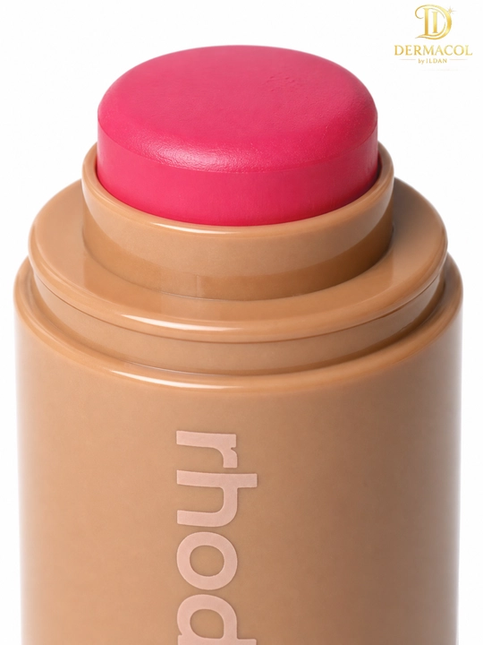 Кремовые румяна стик для лица и губ RHODE Pocket Blush JUISY BOX ярко-розовый оттенок