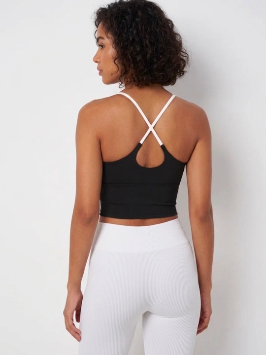 Yuqori sport, ayollar, fitnes, yoga, yugurish, yozgi, asosiy, qisqartirilgan mayka