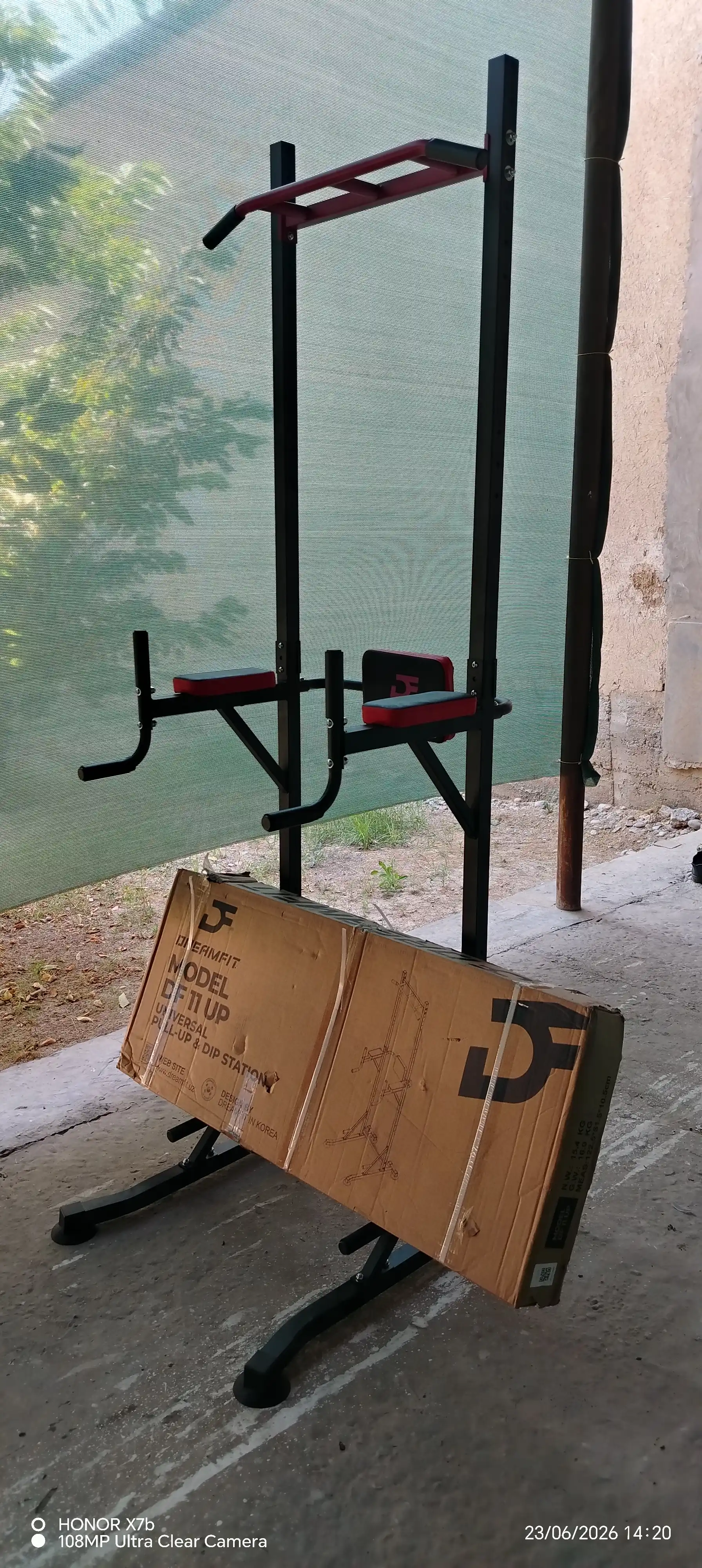 Turnik-brus DreamFit DF 11-12 UP yerga, polga qo‘yiladigan