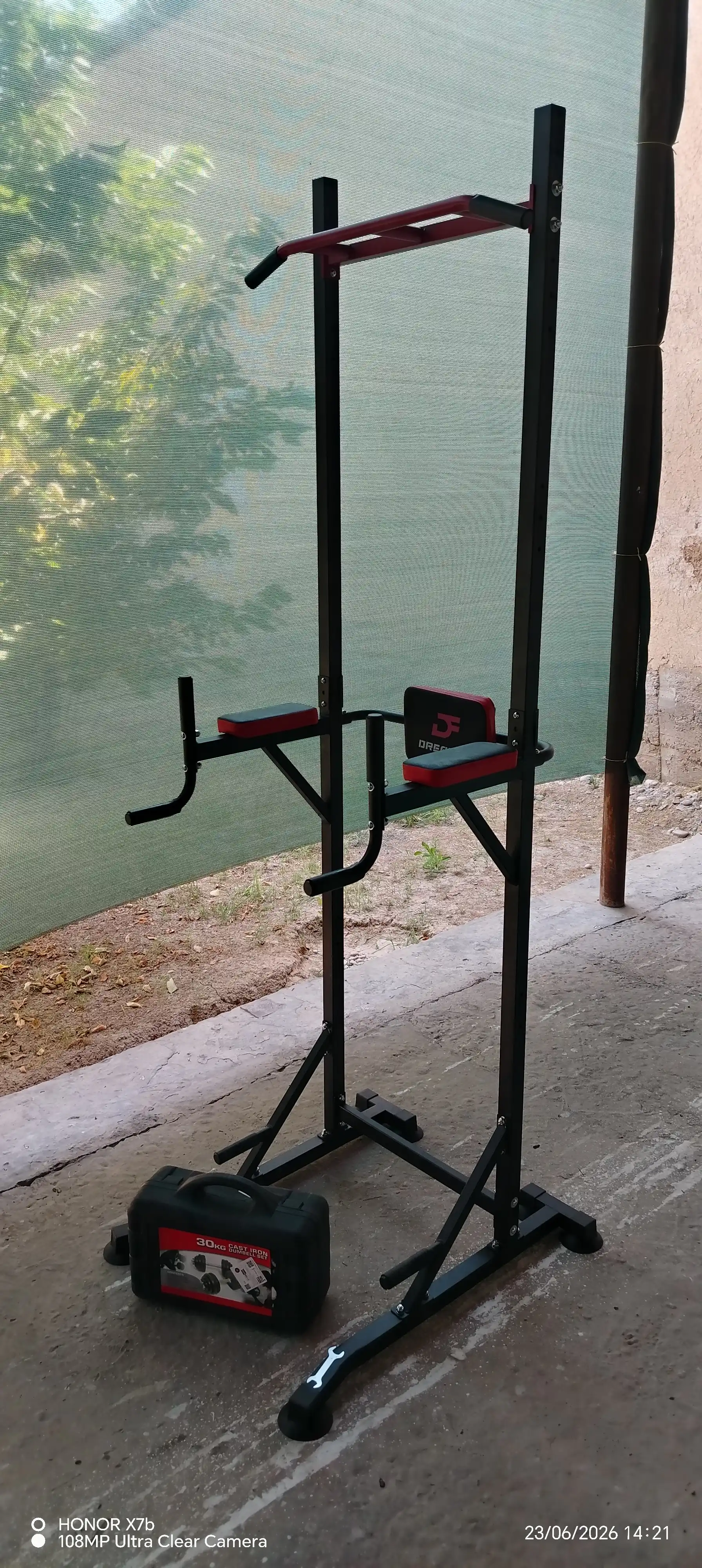 Turnik-brus DreamFit DF 11-12 UP yerga, polga qo‘yiladigan