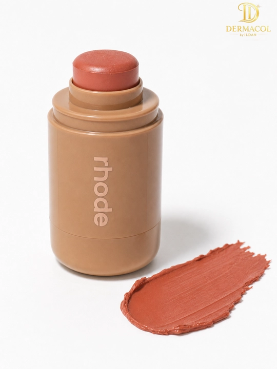 Кремовые румяна стик для лица и губ RHODE Pocket Blush Freckle нейтральный персиковый тон