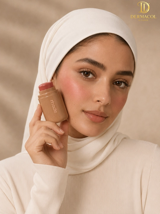 Кремовые румяна стик для лица и губ RHODE Pocket Blush Freckle нейтральный персиковый тон