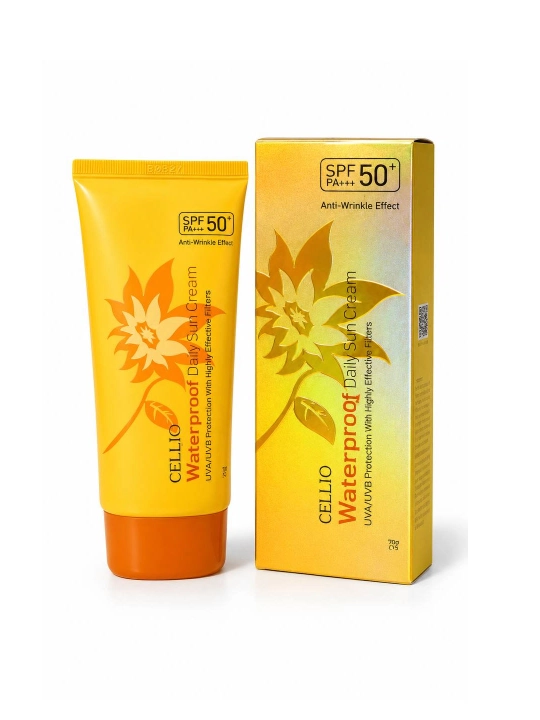 Надежная защита от солнца с SPF 50+! Cellio Waterproof Daily Sun Cream - 