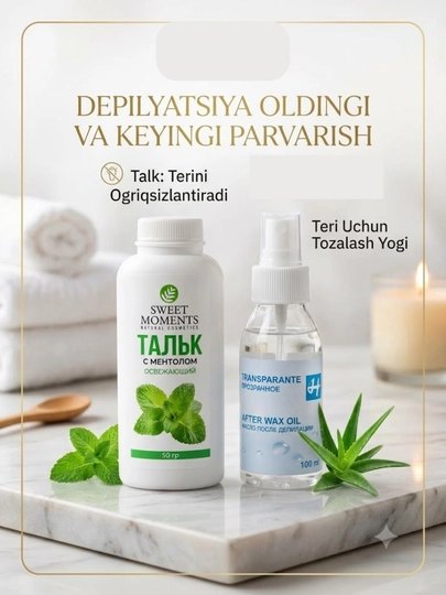 Depilyatsiya oldi talki. Depilyatsiyadan keyingi yog