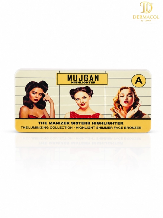 Хайлайтер бронзер для лица светящий эффект шиммер палетка MUJGAN Highlighter A