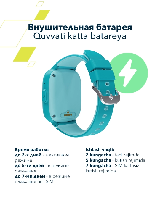 Детские смарт часы Canyon Sunny KW 48, 4G, LTE с GPS трекером и видеозвонком