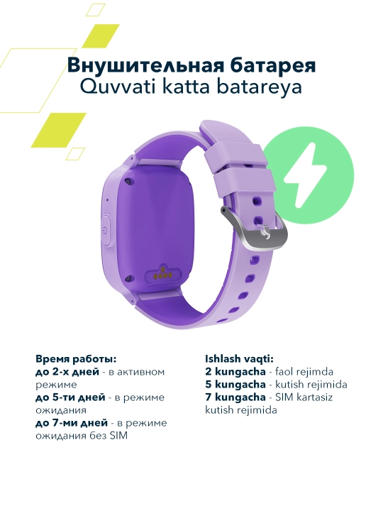 Детские смарт часы Canyon Sunny KW 48, 4G, LTE с GPS трекером и видеозвонком