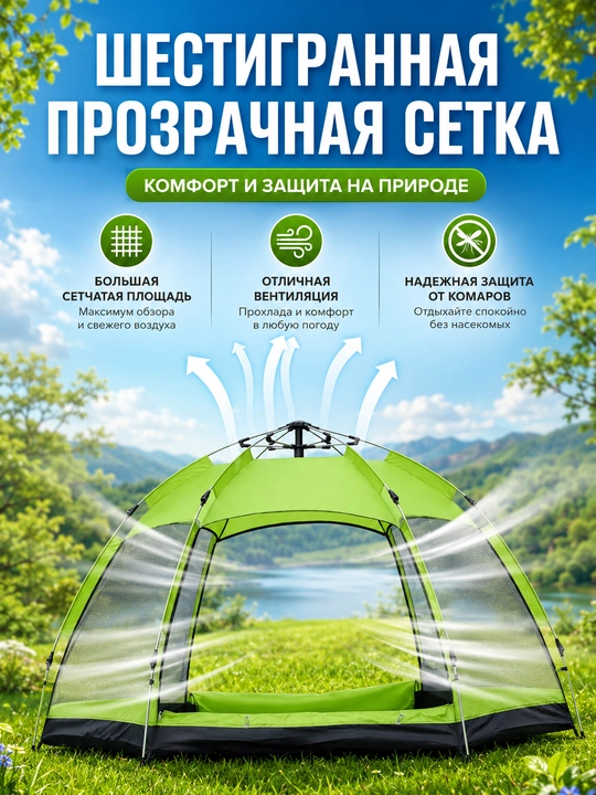 Туристическая палатки, на 2-5, 5-8, 8-9, 10-12 человек