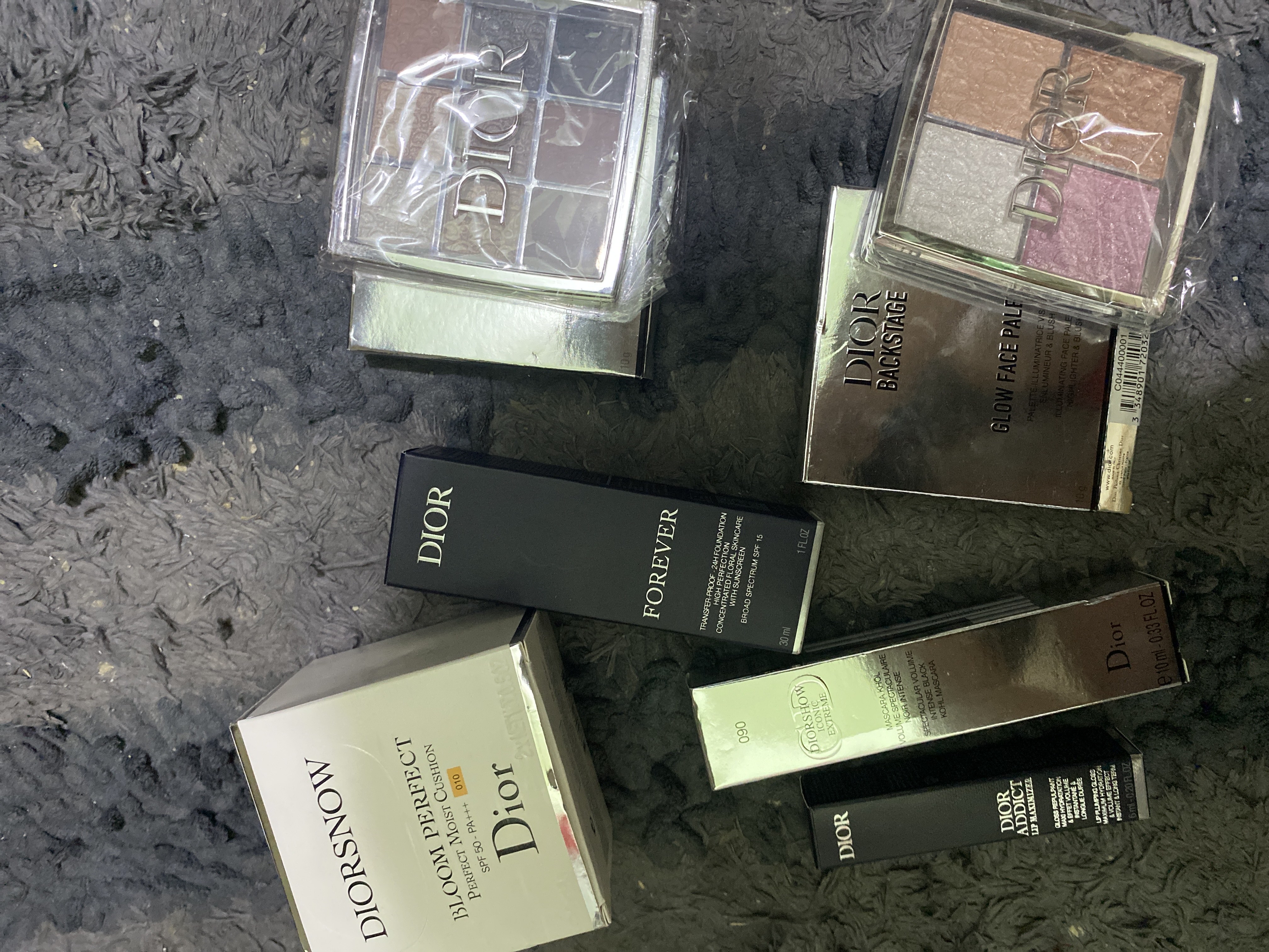 Набор косметики Dior, подарочный набор для женщин, тональный крем, палетка теней, тушь
