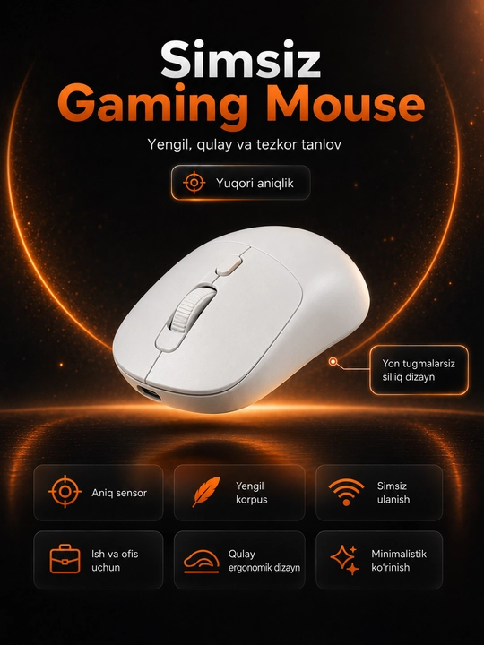 GPW Logitech Superlight 2 uslubidagi o‘yin sichqonchasi - 