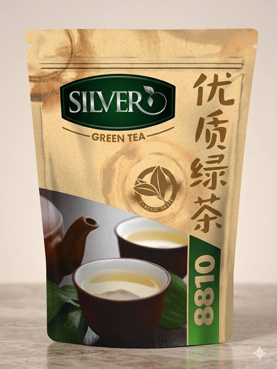 Чай SILVER GREEN TEA 8810, горький зеленый чай, высококачественный зеленый чай, освежающий