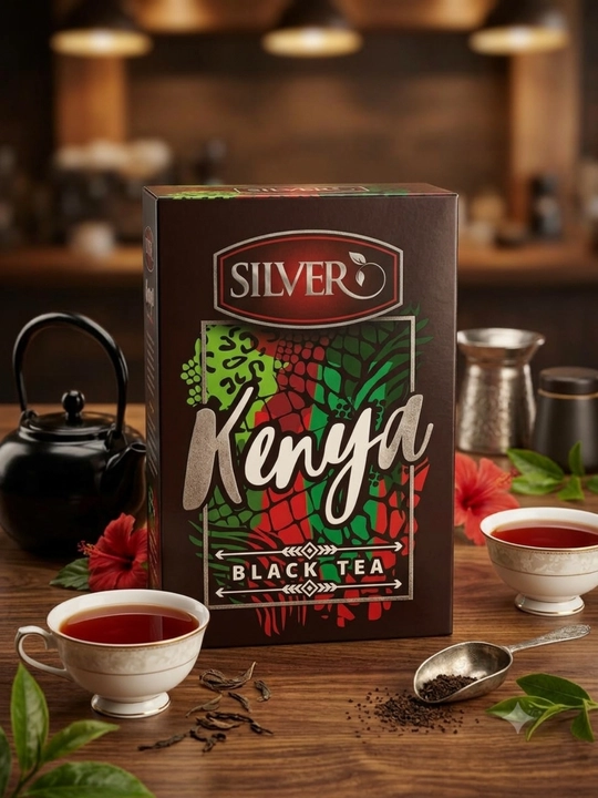 SILVER TEA — черный кенийский чай премиум-класса, 90 г, 100 г
