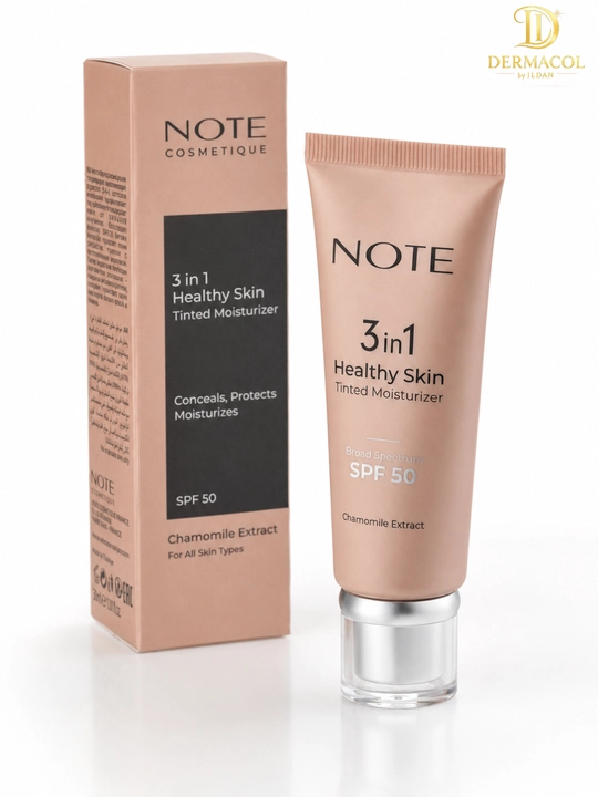 Тонирующий крем для лица NOTE 3 in 1 Healthy Skin Chamomile Extract