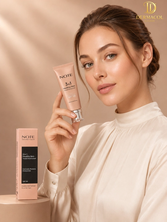 Тонирующий крем для лица NOTE 3 in 1 Healthy Skin Chamomile Extract