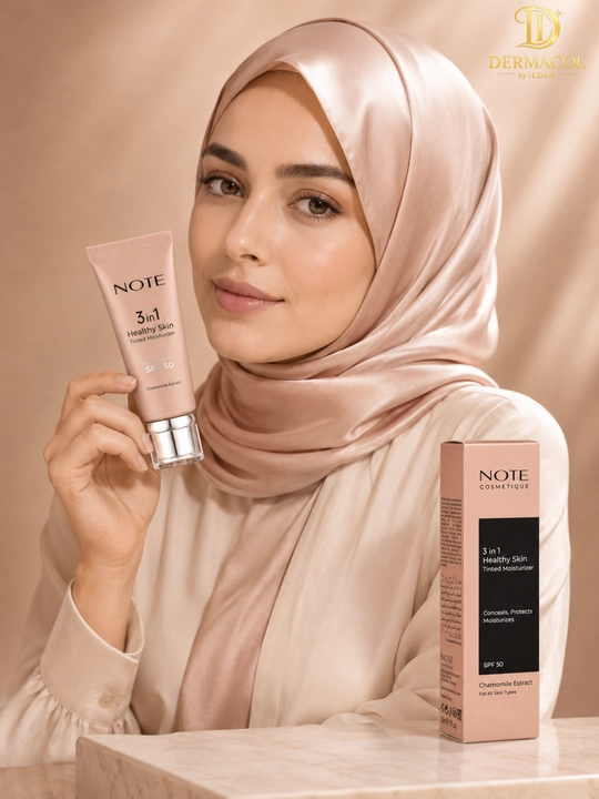 Тонирующий крем для лица NOTE 3 in 1 Healthy Skin Chamomile Extract