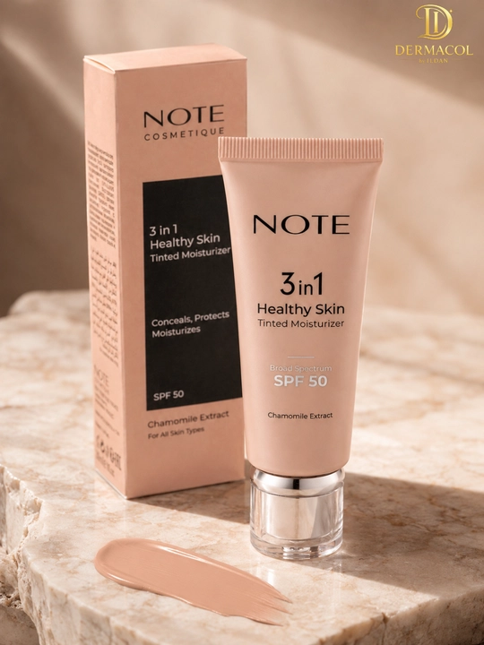 Тонирующий крем для лица NOTE 3 in 1 Healthy Skin Chamomile Extract