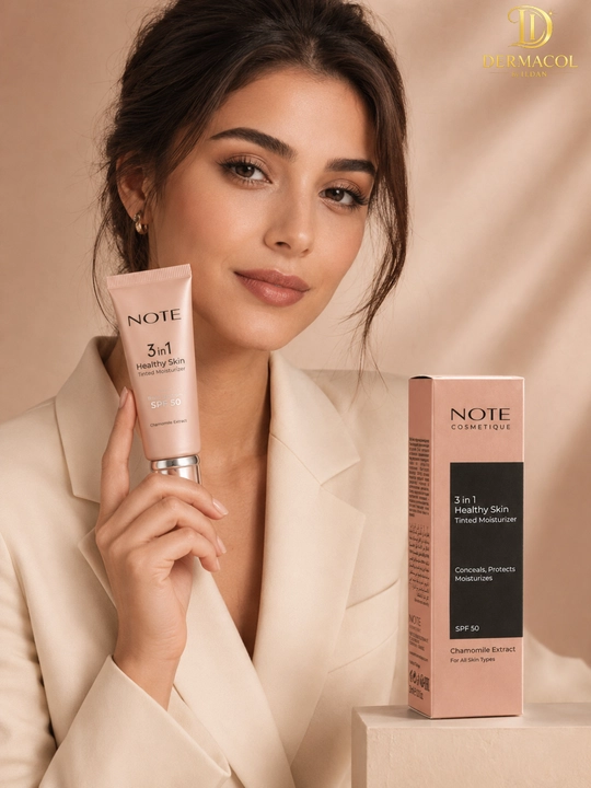 Тонирующий крем для лица NOTE 3 in 1 Healthy Skin Chamomile Extract