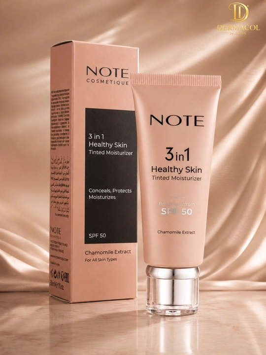 Тонирующий крем для лица NOTE 3 in 1 Healthy Skin Chamomile Extract