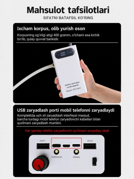 Veterinariya uchun elektron bachadon yuvish apparati