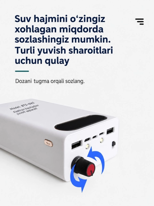 Veterinariya uchun elektron bachadon yuvish apparati