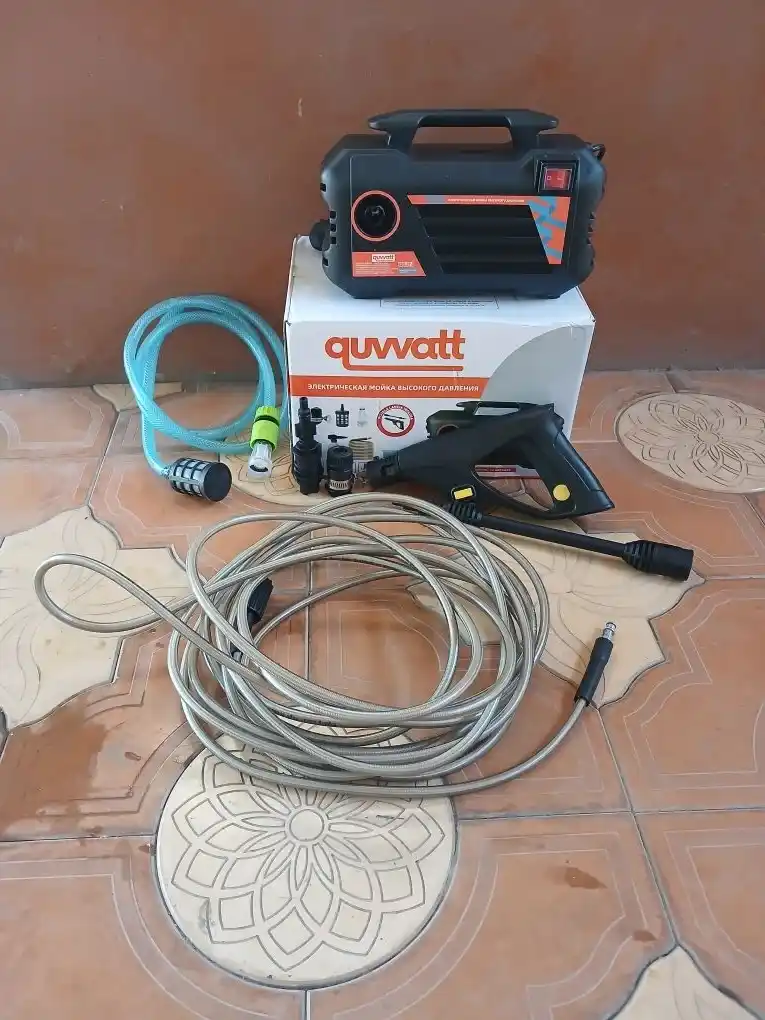 Yuqori bosimli elektr yuvish avto-moykasi 2500 Vt, 120 BAR, penogenerator bilan, apparat