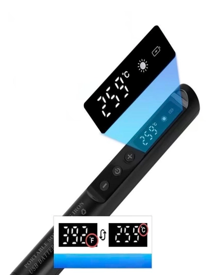 USB Type-C qayta zaryadlanadigan portativ simsiz payvandlagich, 5V 12 Vt harorat nazorati