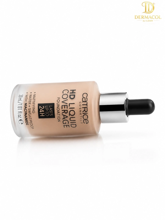 Матовый тональный крем Catrice HD Liquid Coverage тон 020 стойкий финиш для лица