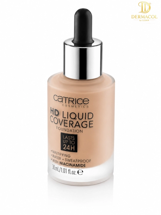 Матовый тональный крем Catrice HD Liquid Coverage тон 020 стойкий финиш для лица