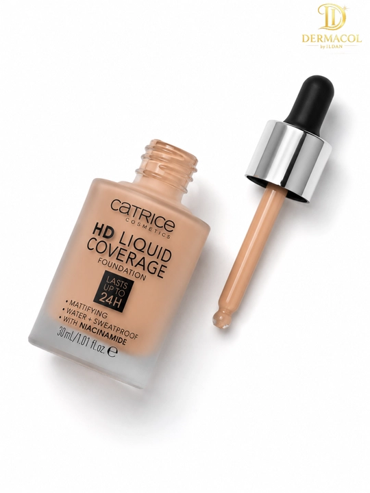 Матовый тональный крем Catrice HD Liquid Coverage тон 020 стойкий финиш для лица