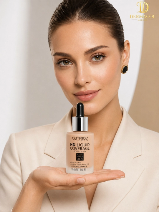 Матовый тональный крем Catrice HD Liquid Coverage тон 020 стойкий финиш для лица