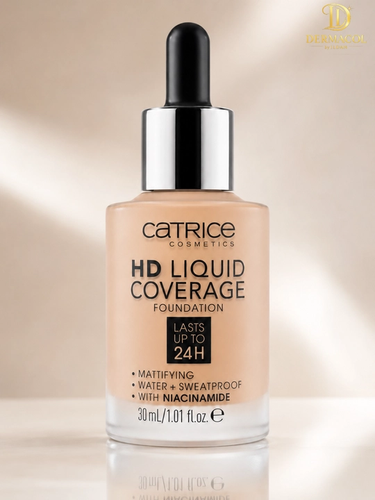 Матовый тональный крем Catrice HD Liquid Coverage тон 020 стойкий финиш для лица