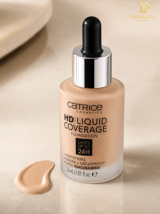 Матовый тональный крем Catrice HD Liquid Coverage тон 020 стойкий финиш для лица