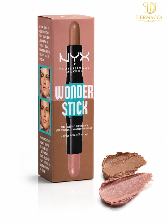 Двойной кремовый стик для скульптуринга лица NYX Professional Wonder Stick Light Medium