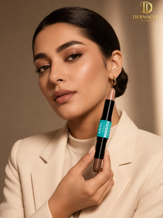 Двойной кремовый стик для скульптуринга лица NYX Professional Wonder Stick Light Medium