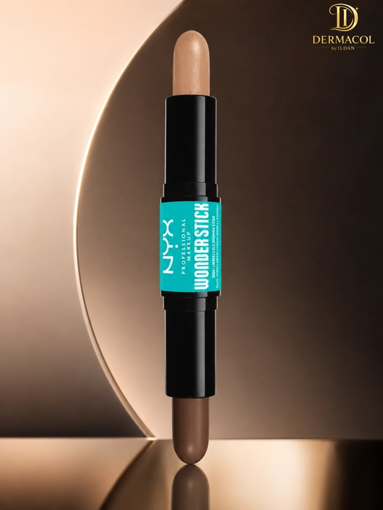 Двойной кремовый стик для скульптуринга лица NYX Professional Wonder Stick Medium Fan