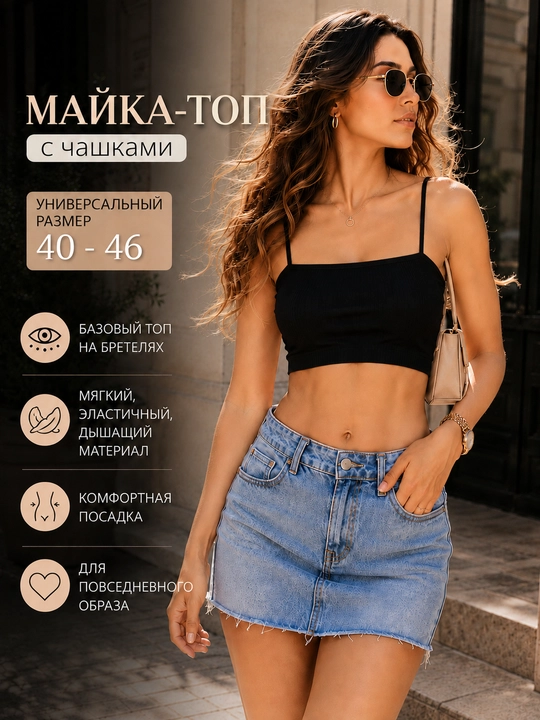 Kosali ayollar maykasi, tasmali, asosiy ustki qism, 40-46 o‘lcham