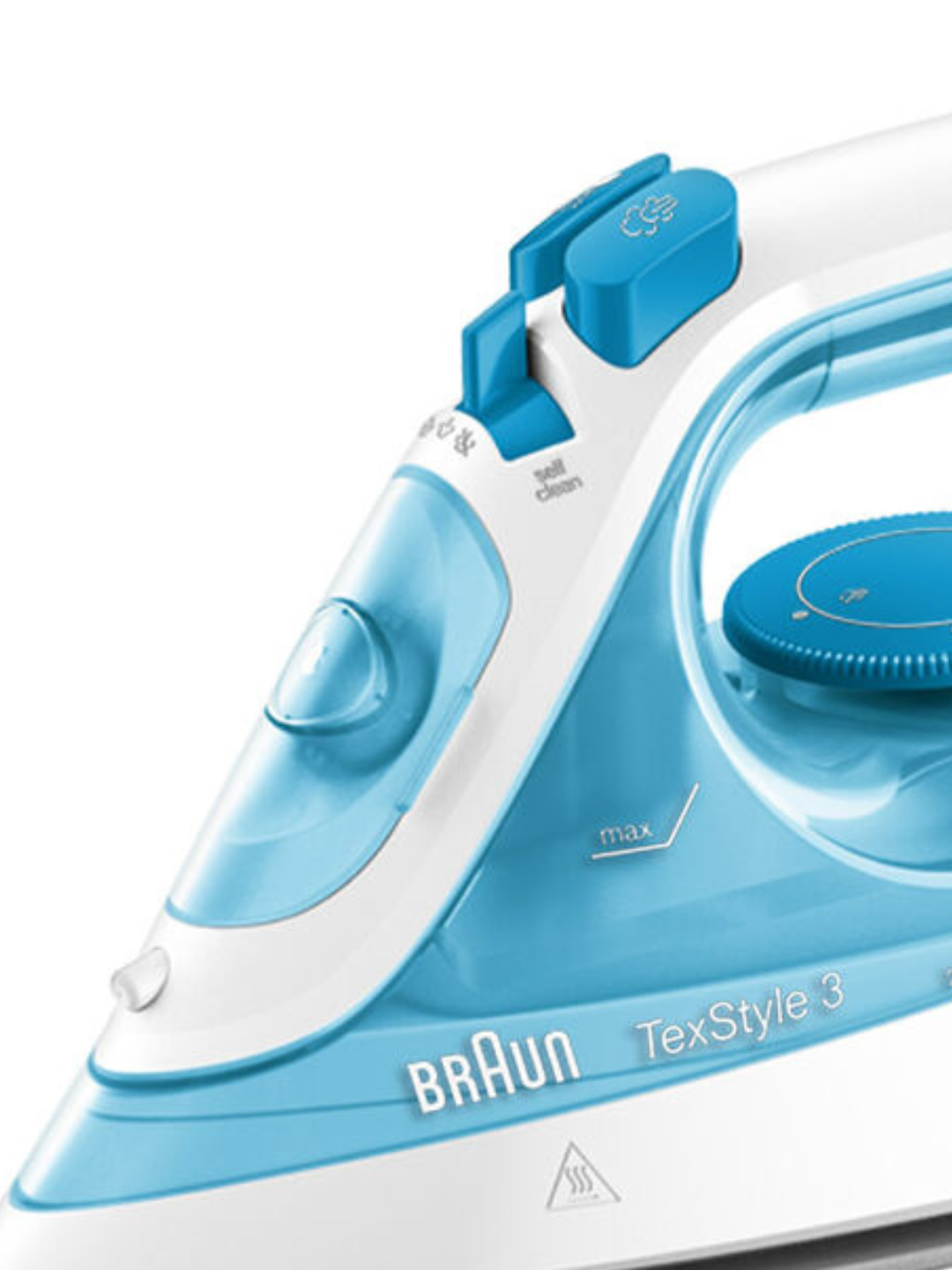 Bugʻli dazmol Braun SI3053BL TexStyle 3, 2400 Vt, bugʻ zarbasi 170 g/min