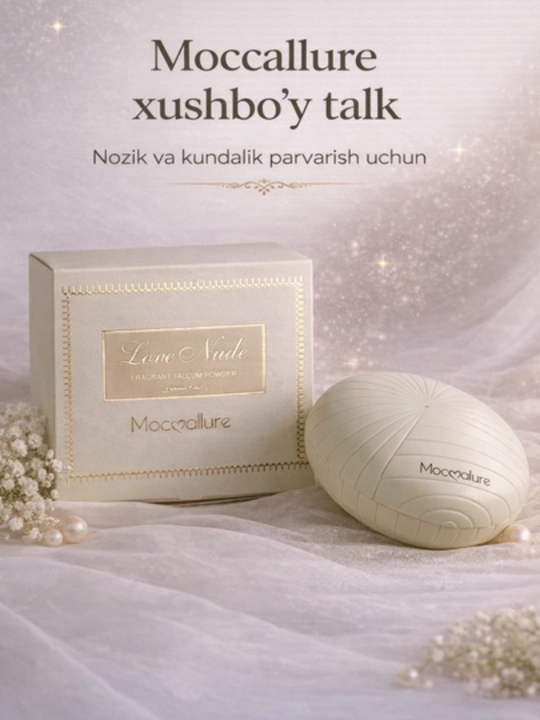 Ayollar uchun xushbo‘y talk, tana pudrasi Mocallure, 30 g, 100 g - 