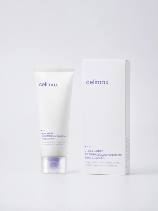 Пенка для умывания лица Celimax Derma Nature Relief  с pH-балансом успокаивающая пенка - 