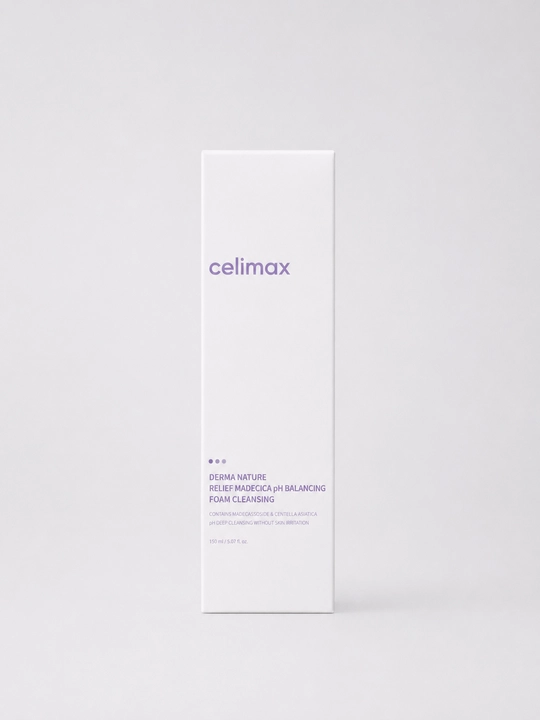Celimax Derma Nature Relief Madecica  Balancing Foam Cleansing yuz uchun univalka celimax