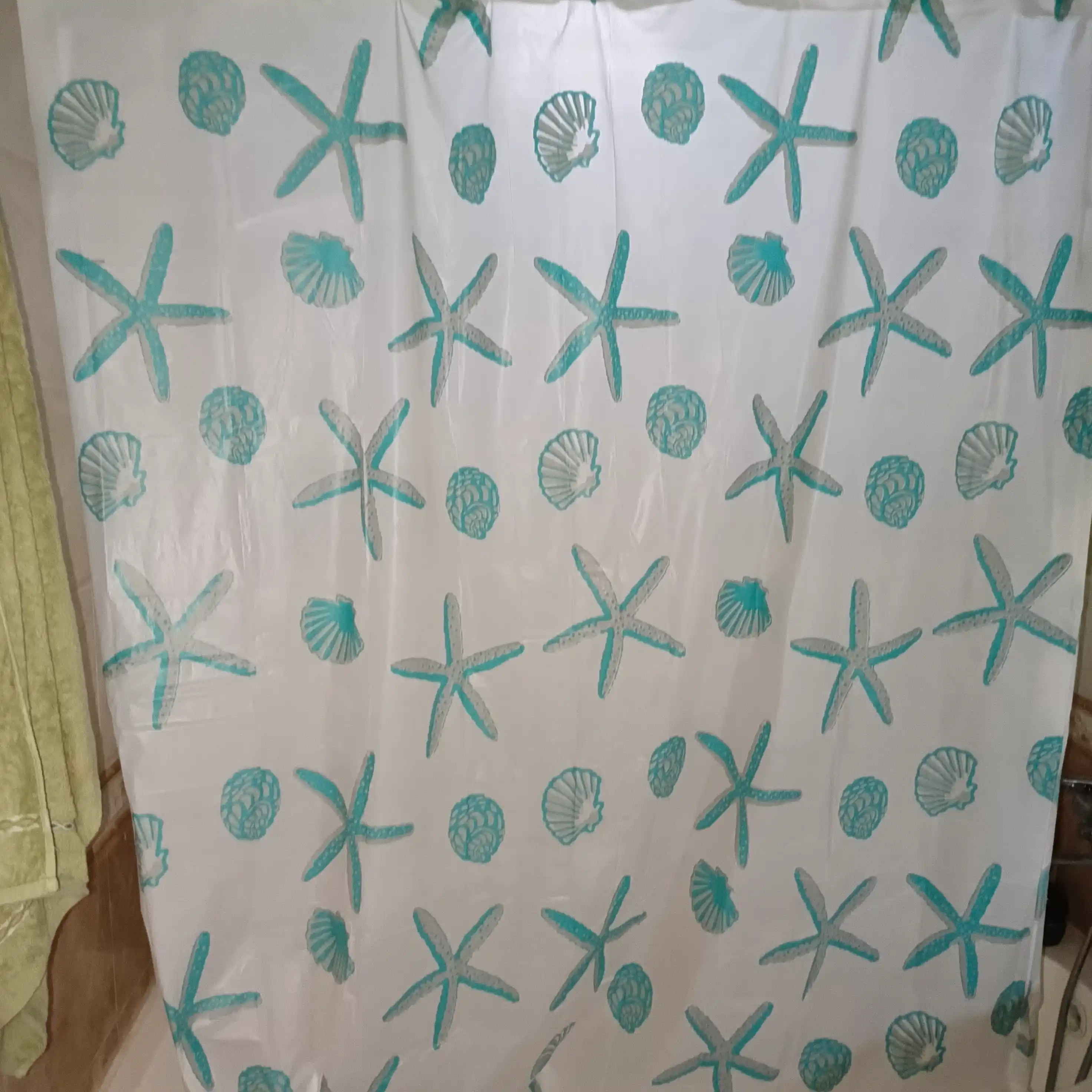 Штора для ванной и душа, занавеска для душа, водоотталкивающая, 180х180 см
