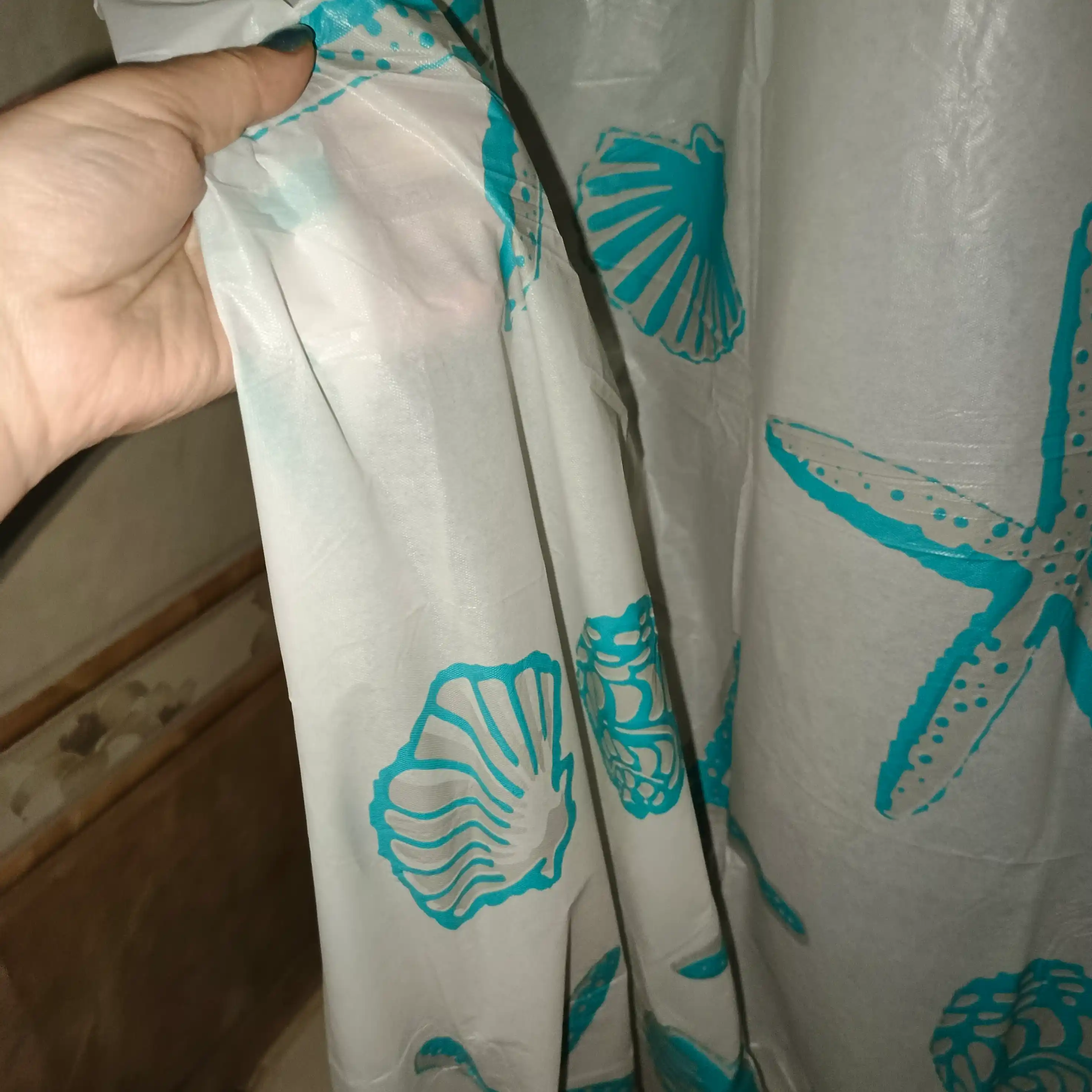 Штора для ванной и душа, занавеска для душа, водоотталкивающая, 180х180 см
