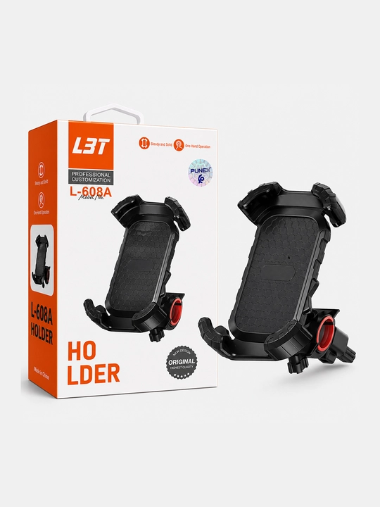 Velosiped va mototsikl uchun telefon ushlagichi, universal shtativ, 360° aylanadigan