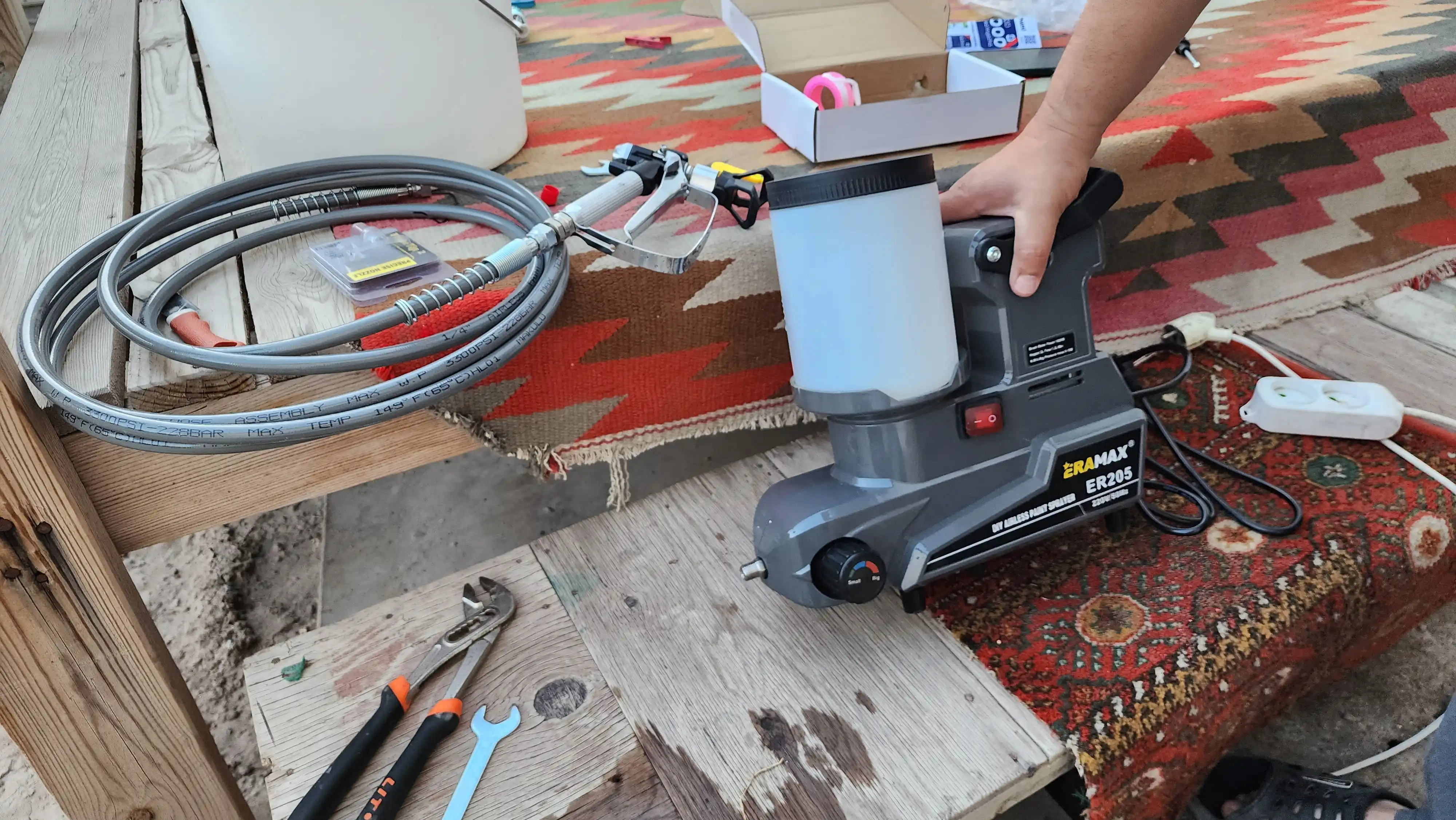 Wagner ERAMAX ER205 elektr tarmog‘ida ishlaydigan elektr bo‘yoq purkagich