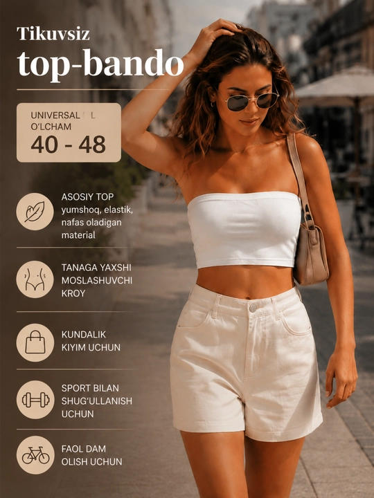 Ayollar ustki kiyimi/ayollar maykasi, asosiy, bir xil rangli, silliq, choksiz, bog‘ichsiz