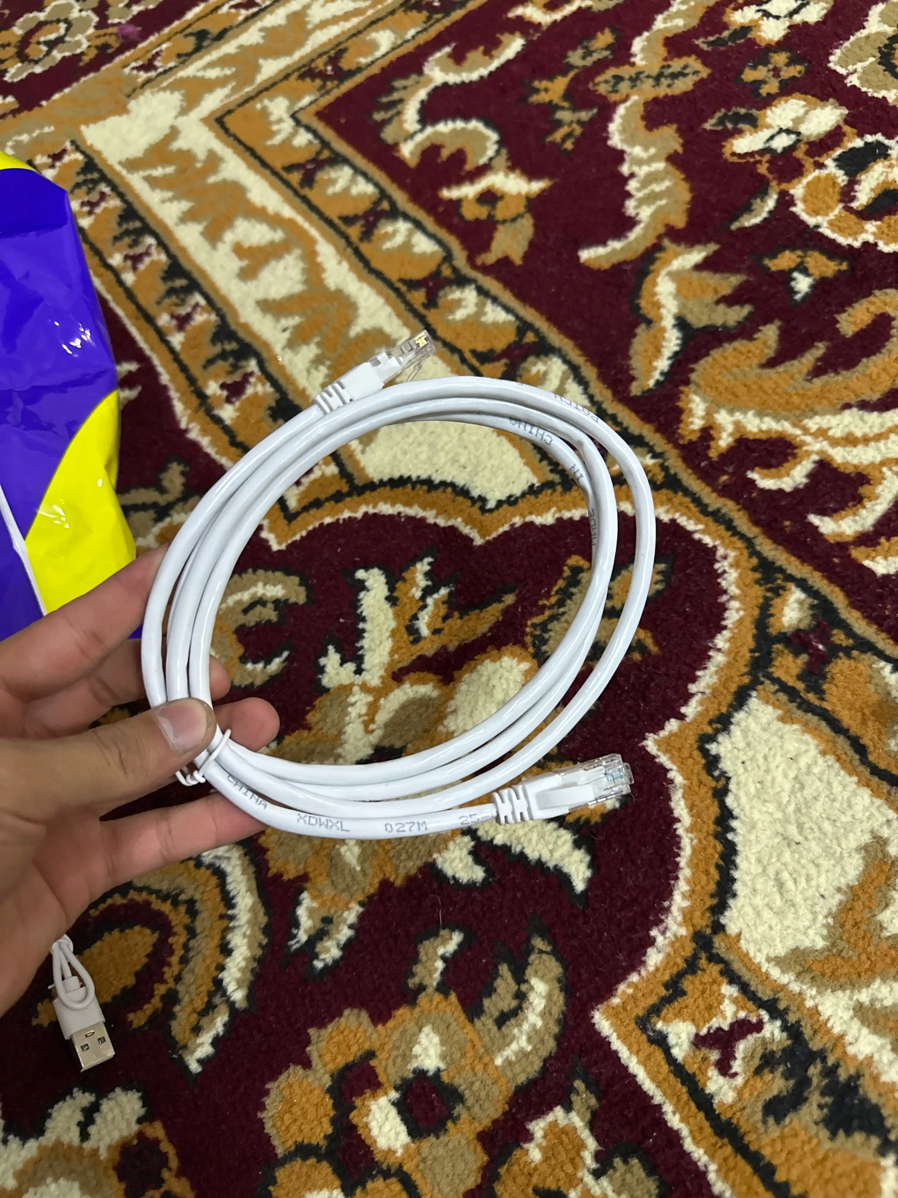 Сетевой кабель Ethernet RJ45 CAT6 патч-корд LAN интернет кабель 1.5 м