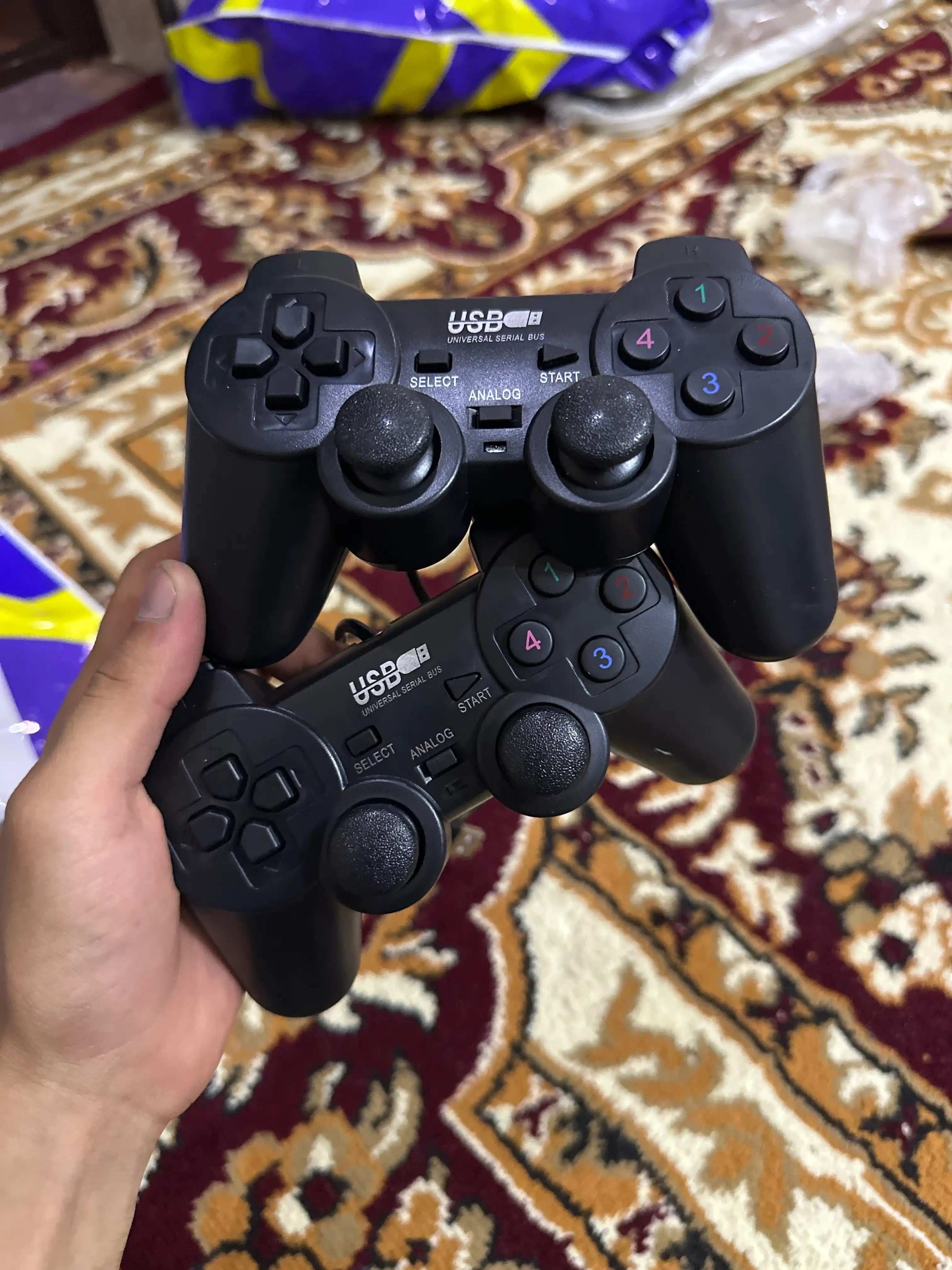 USB simli geympad PC va noutbuk uchun o‘yin joystik kontroller